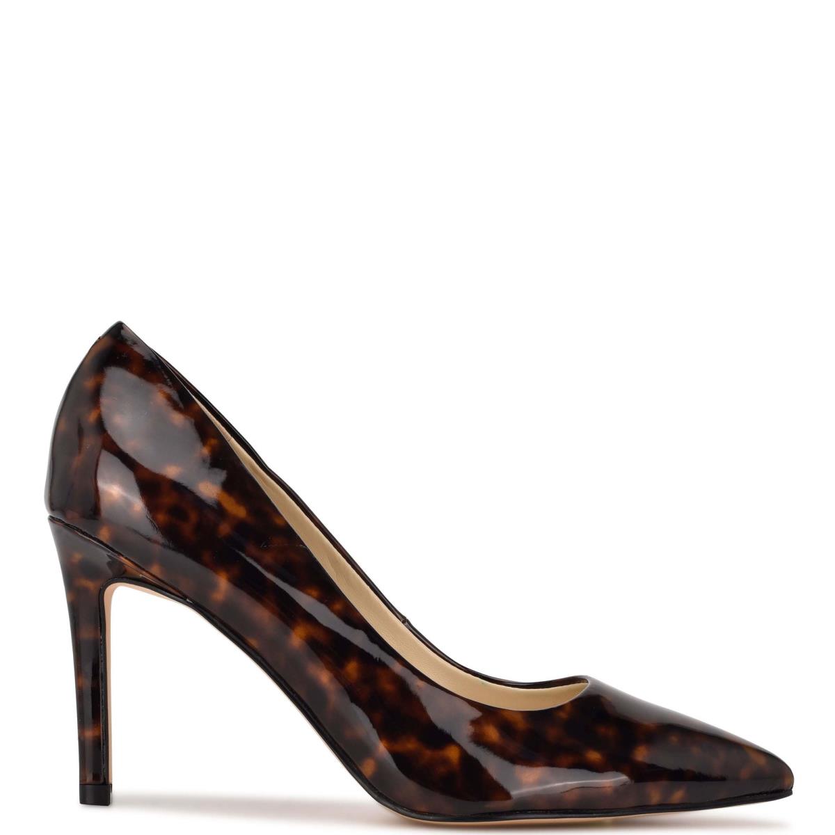 Nine West Ezra Pointy Toe Pumps Coffee | INPZ07281