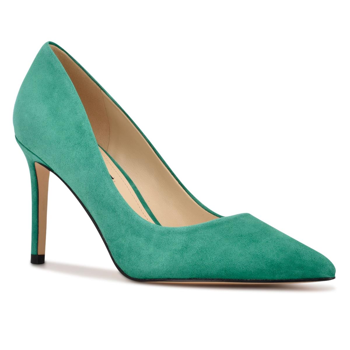 Nine West Ezra Pointy Toe Pumps Green | GRMI70684