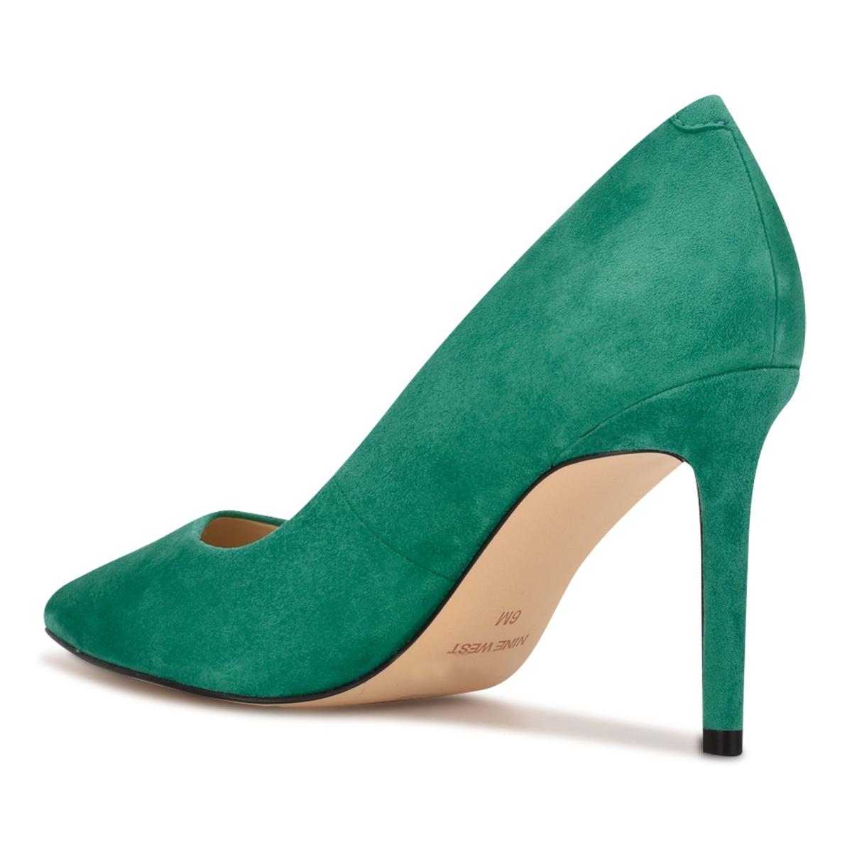 Nine West Ezra Pointy Toe Pumps Green | GRMI70684