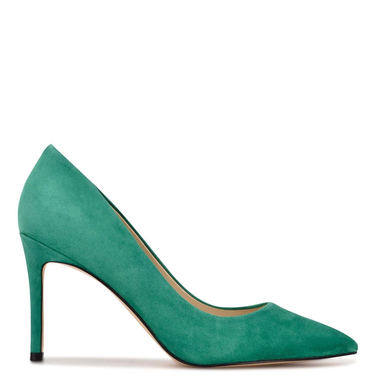 Nine West Ezra Pointy Toe Pumps Green | GRMI70684