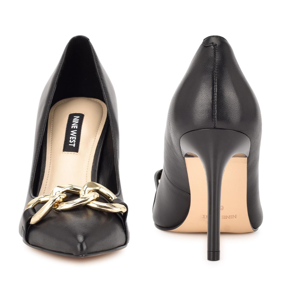 Nine West Ezzie Pointy Toe Pumps Black | TXKJ05627