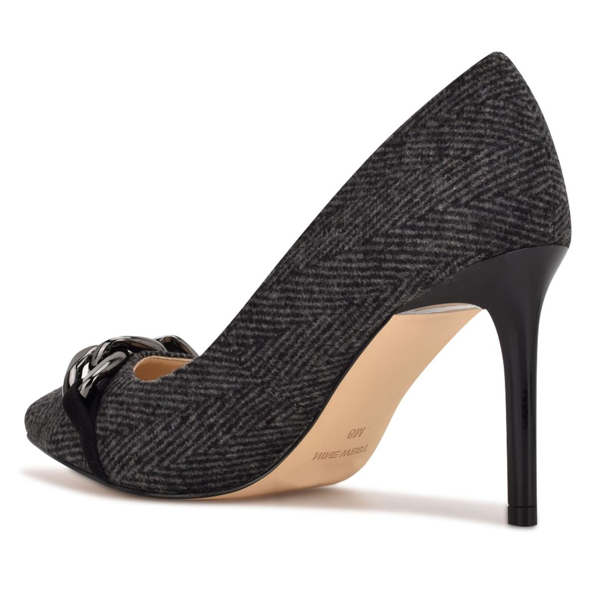 Nine West Ezzie Pointy Toe Pumps Grey | NGQJ36840