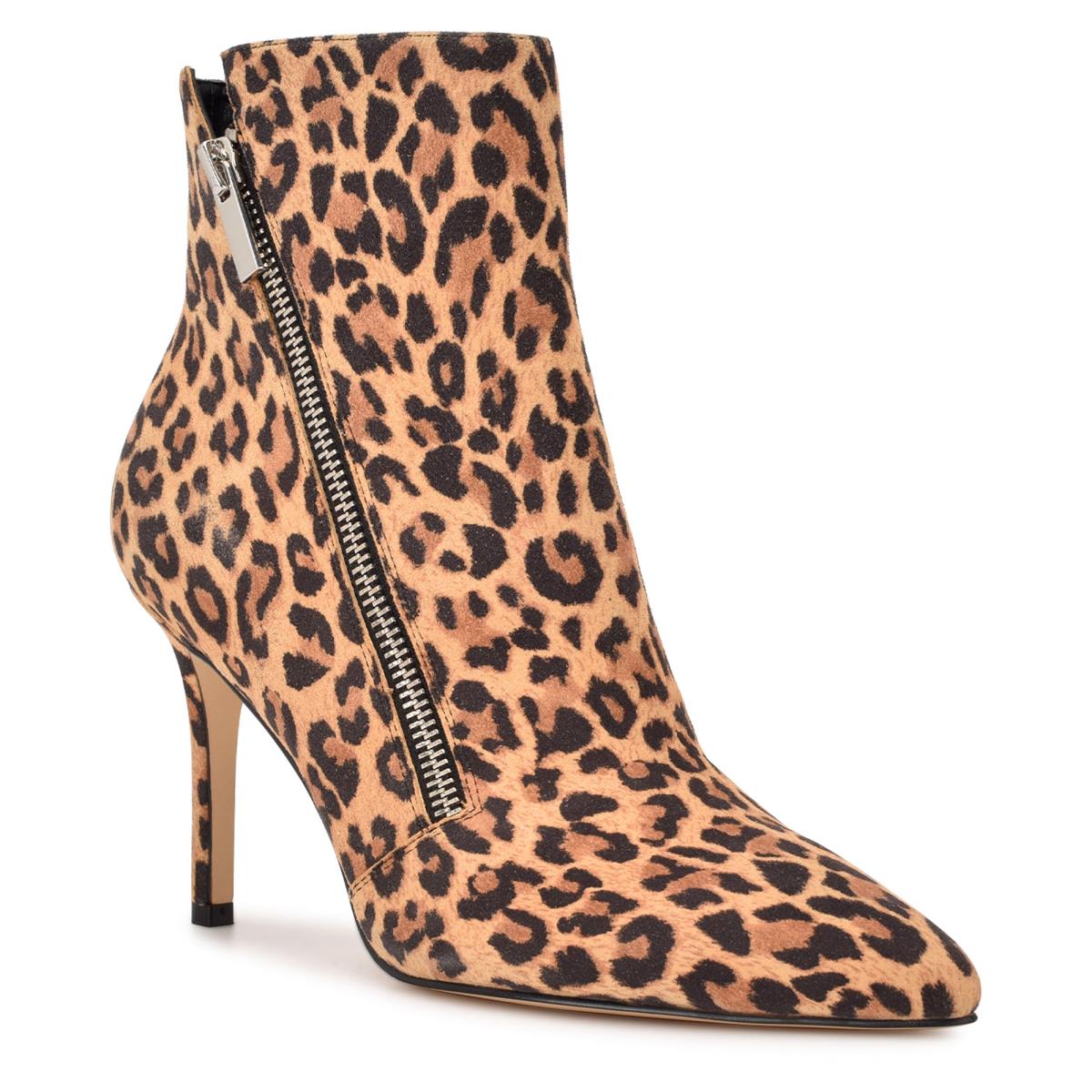 Nine West Fast Dress Booties Leopard | IJHP69482