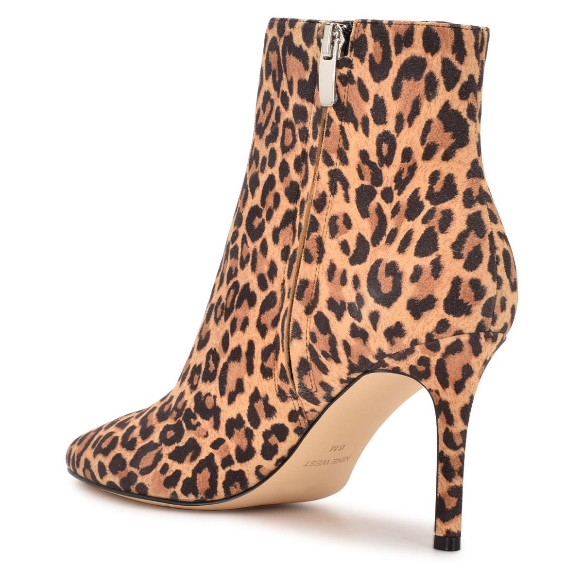 Nine West Fast Dress Booties Leopard | IJHP69482