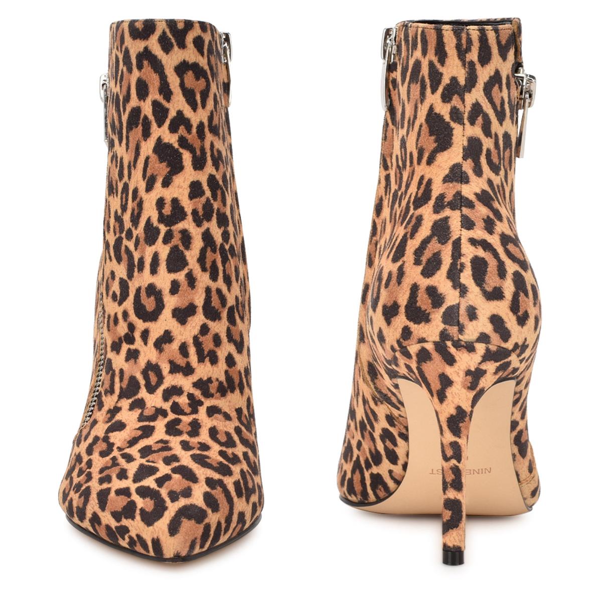 Nine West Fast Dress Booties Leopard | IJHP69482