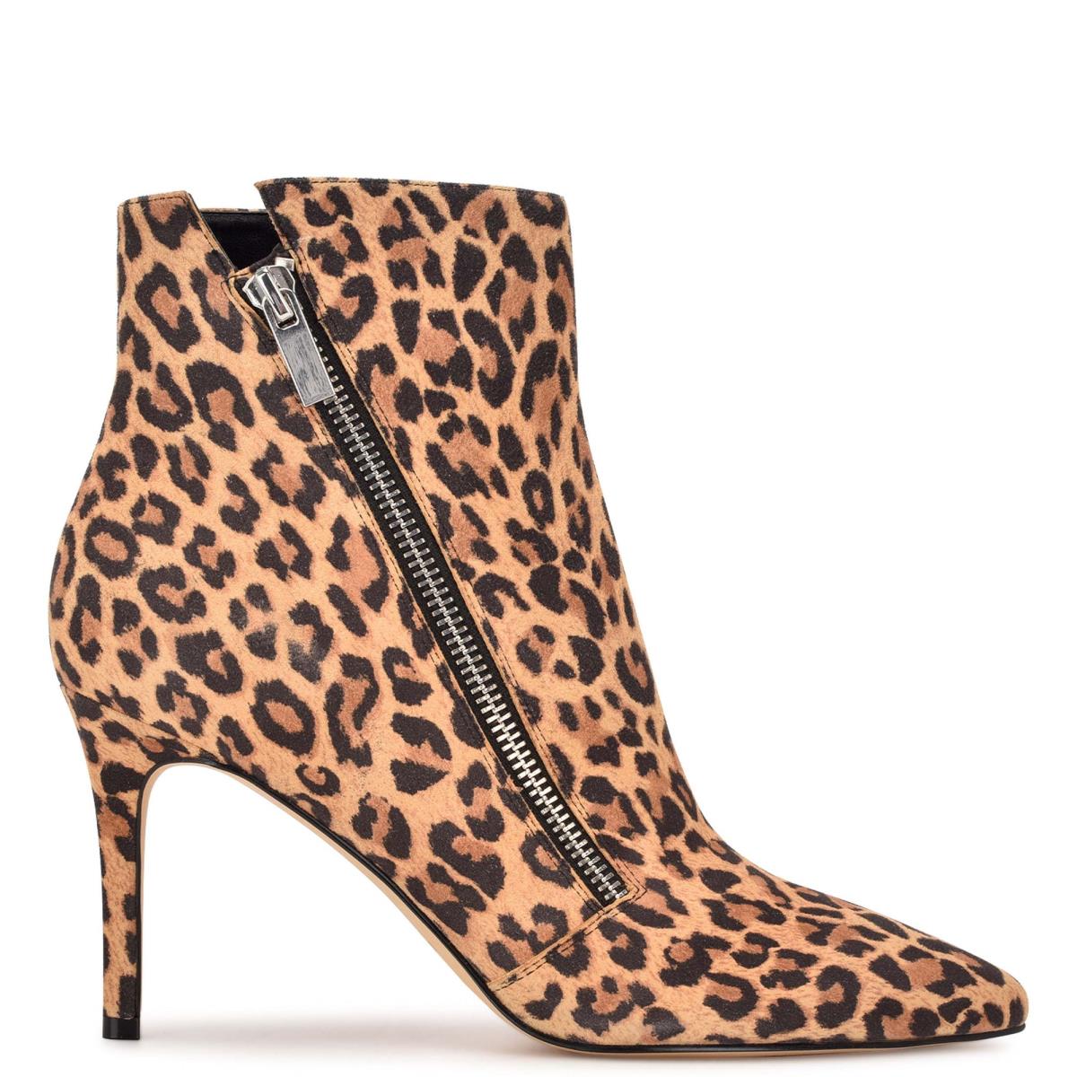 Nine West Fast Dress Booties Leopard | IJHP69482