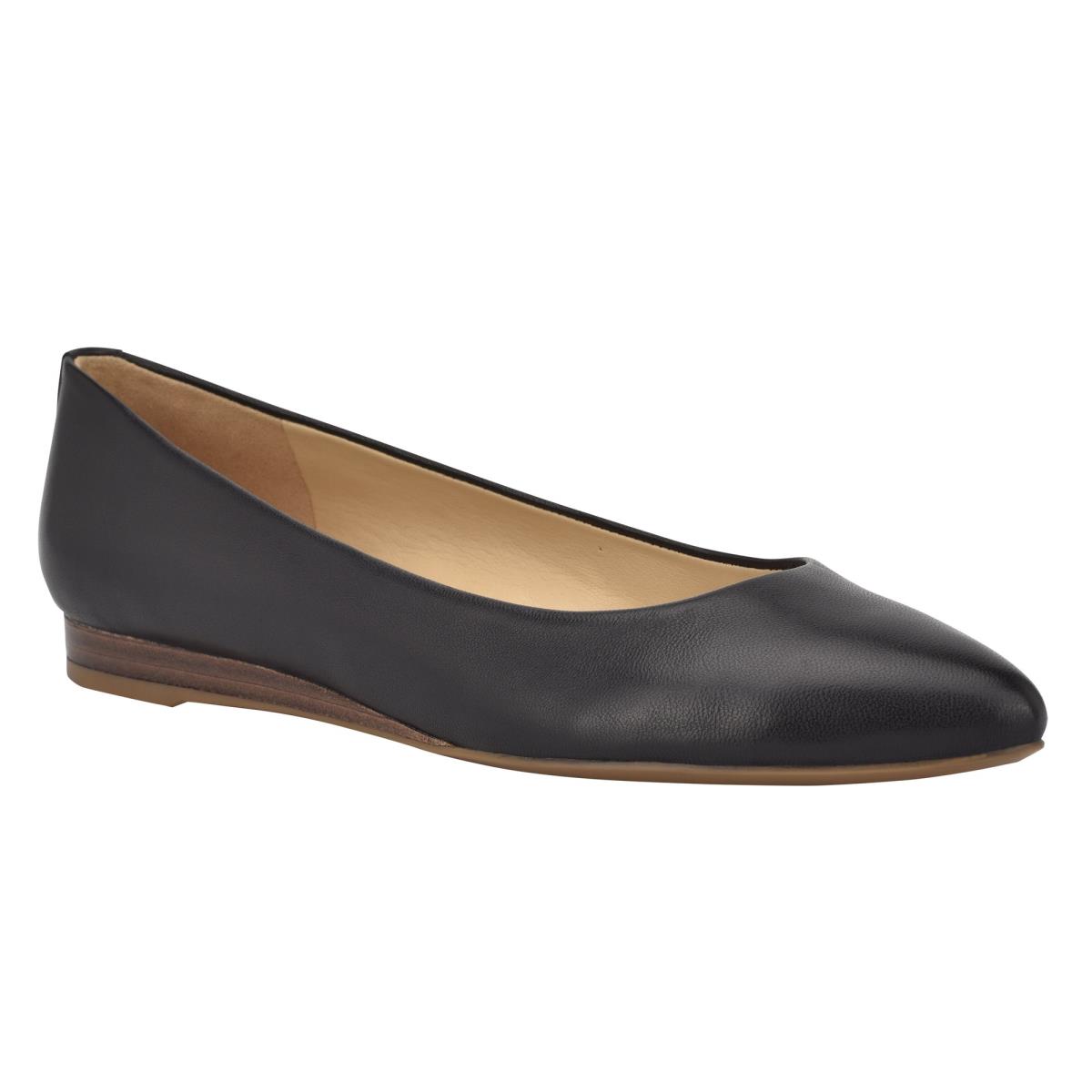 Nine West Ferdi 9x9 Pointy Toe Flats Black | VLAE47326