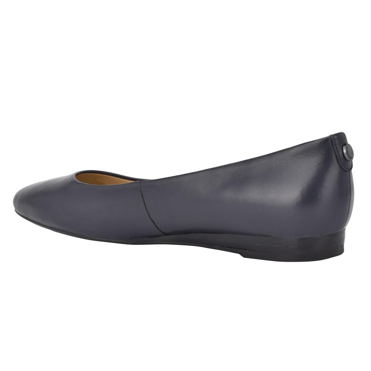 Nine West Ferdi 9x9 Pointy Toe Flats Navy | AEYP37125