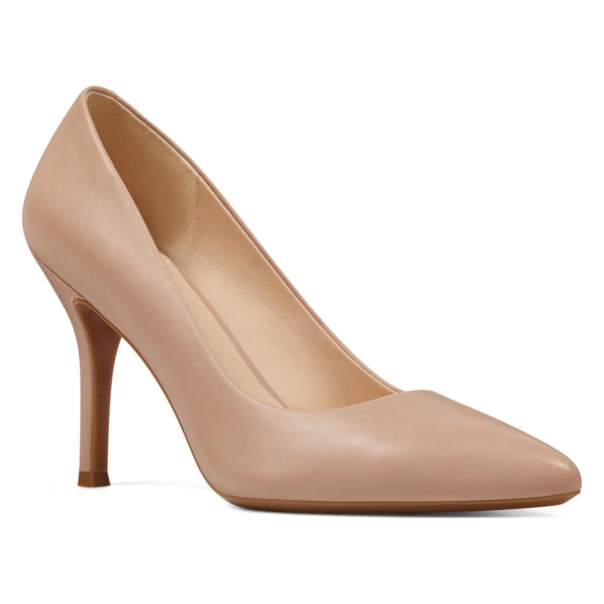 Nine West Fifth 9x9 Pointy Toe Pumps Beige | IDPG87520