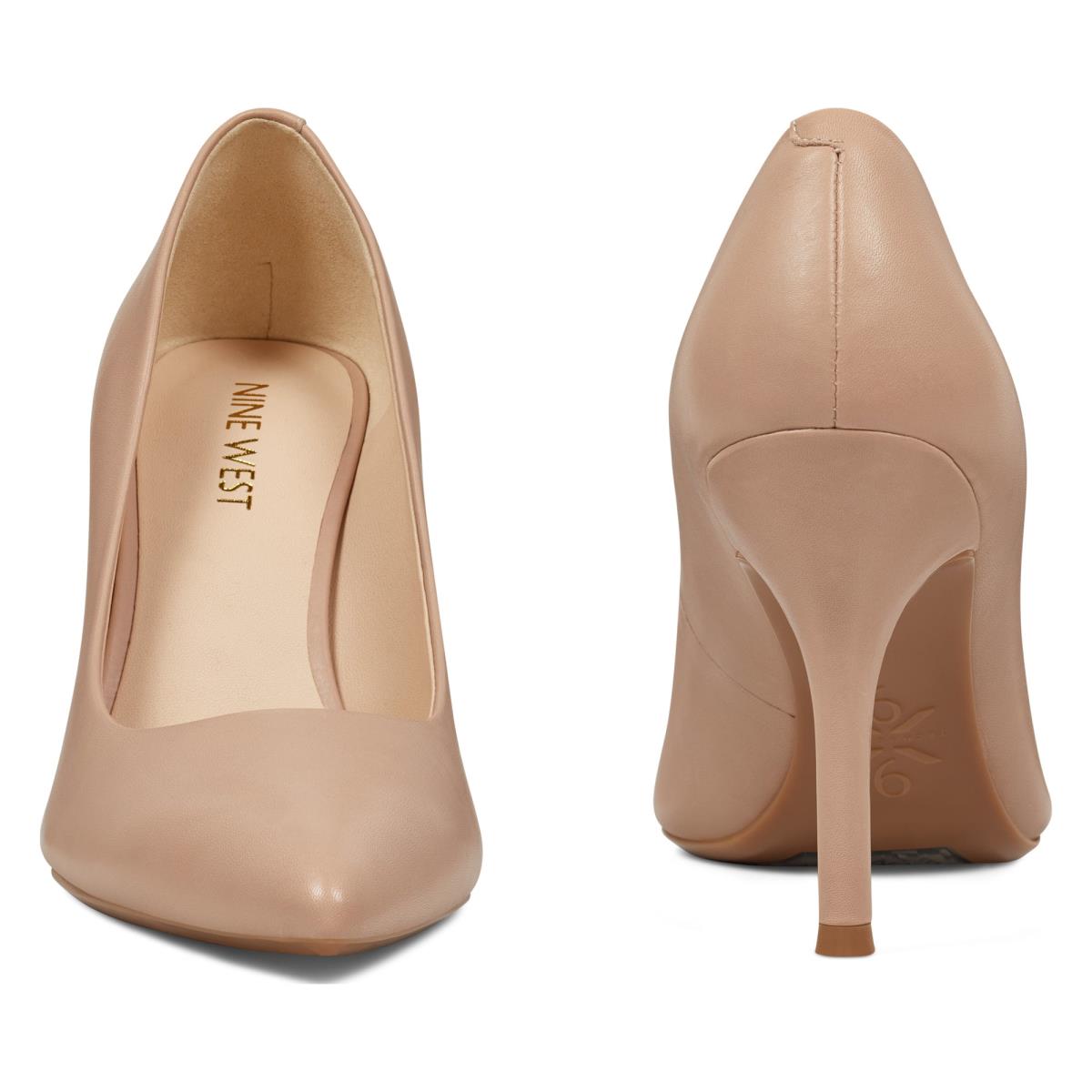 Nine West Fifth 9x9 Pointy Toe Pumps Beige | IDPG87520