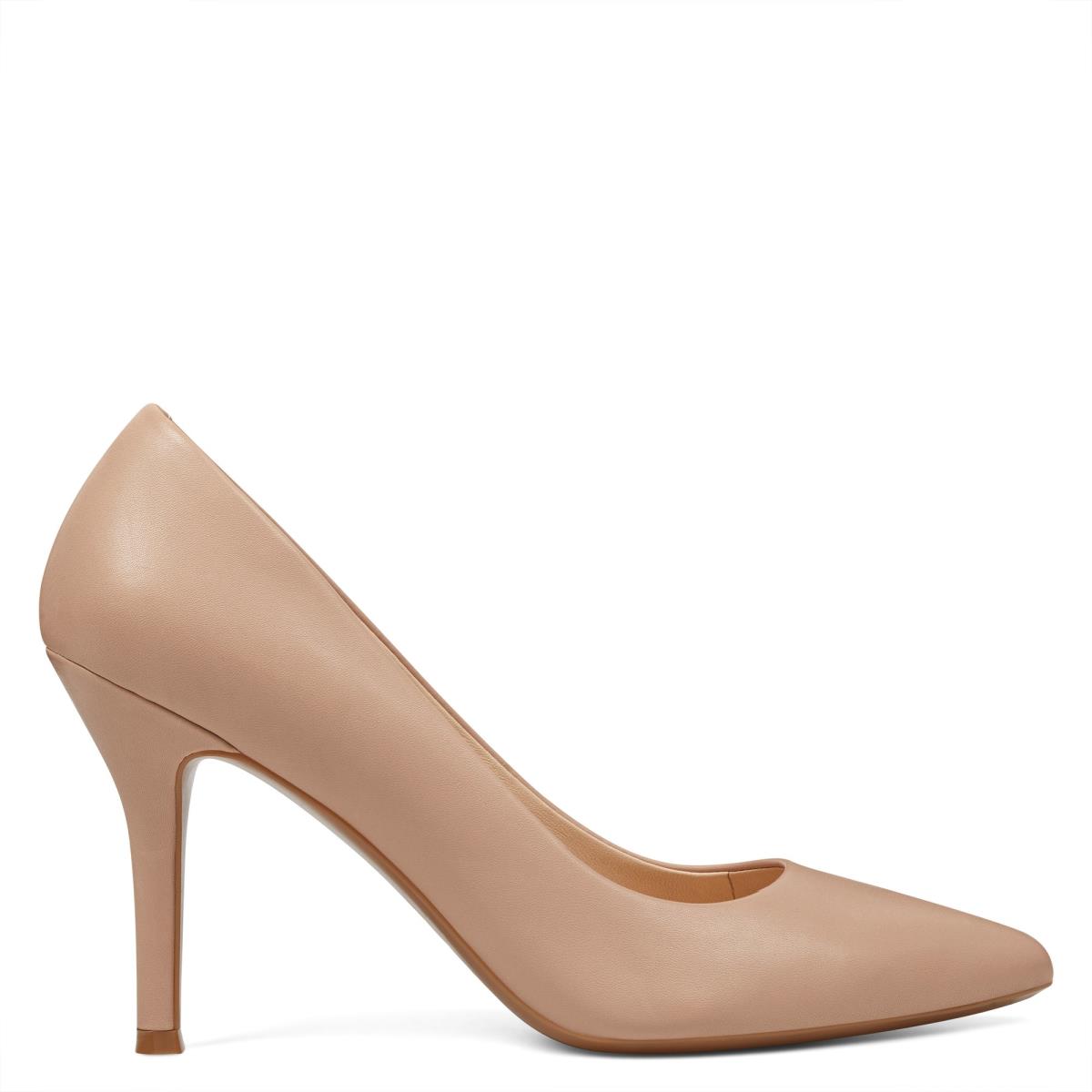 Nine West Fifth 9x9 Pointy Toe Pumps Beige | IDPG87520