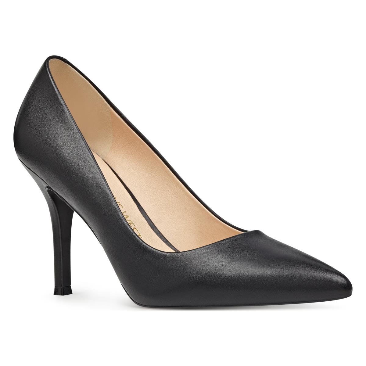 Nine West Fifth 9x9 Pointy Toe Pumps Black | DMCW94761