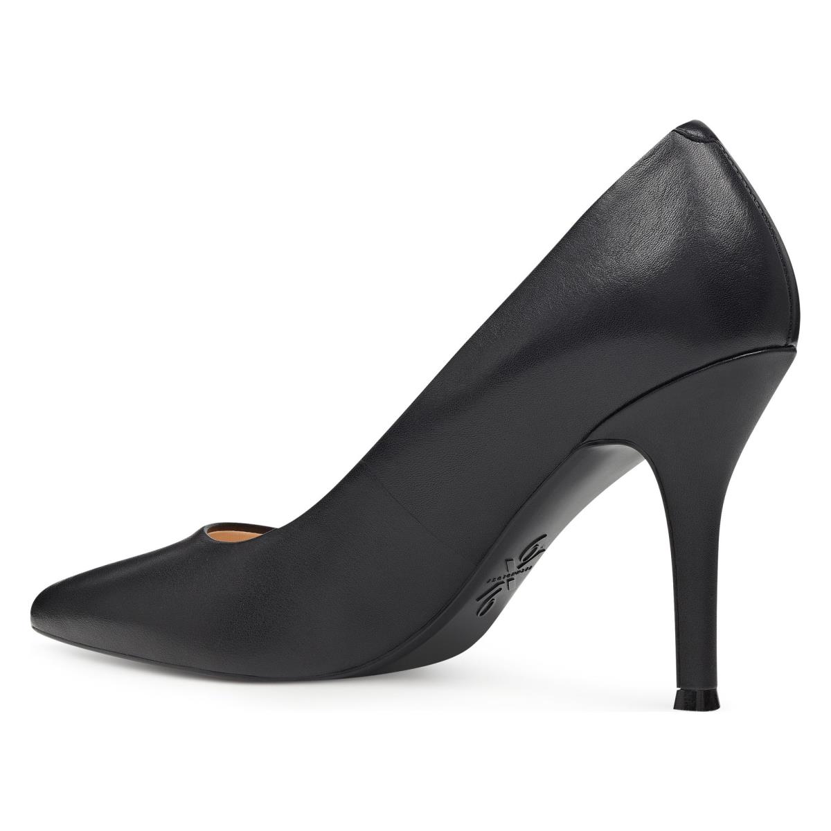 Nine West Fifth 9x9 Pointy Toe Pumps Black | DMCW94761