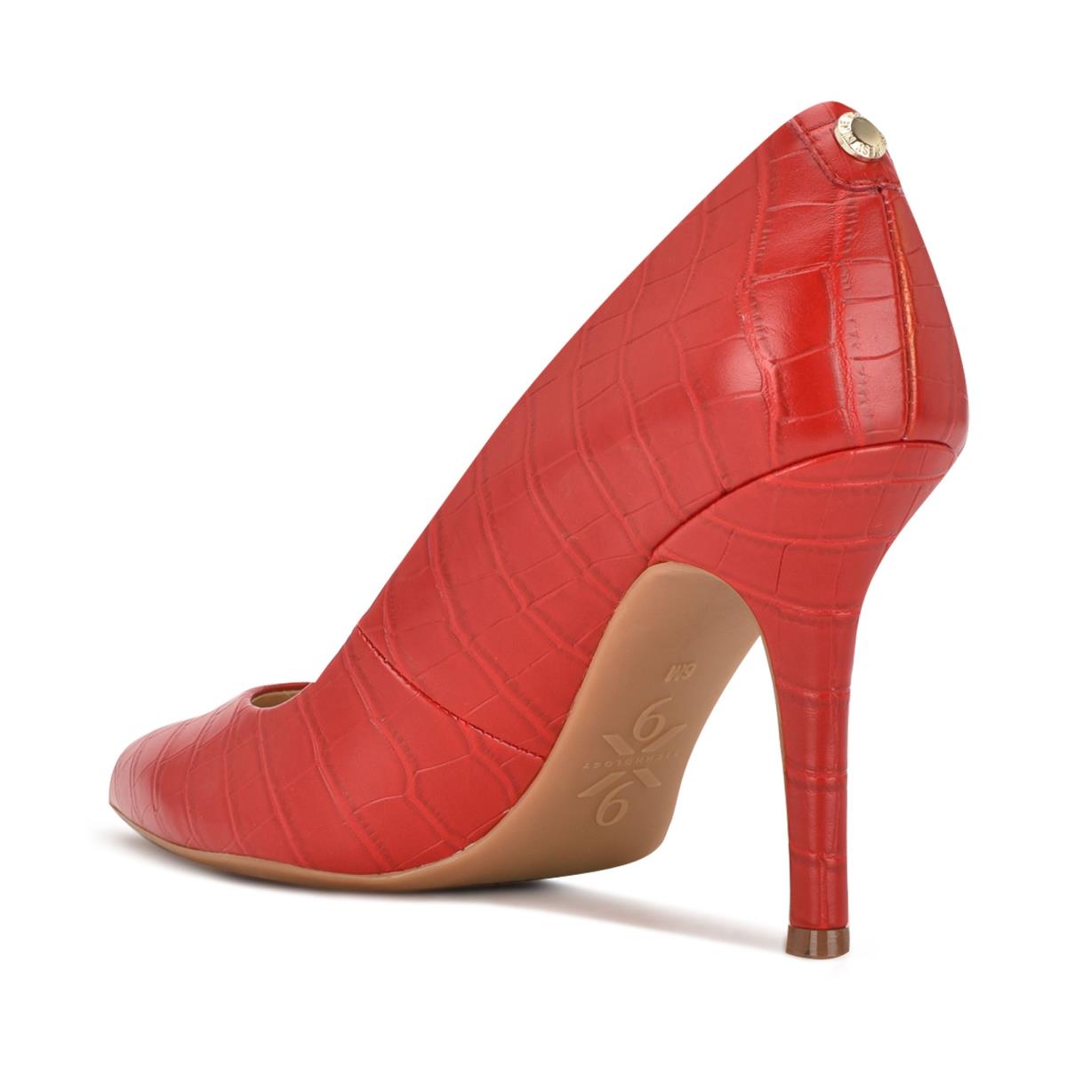 Nine West Fifth 9x9 Pointy Toe Pumps Red | SILZ18025