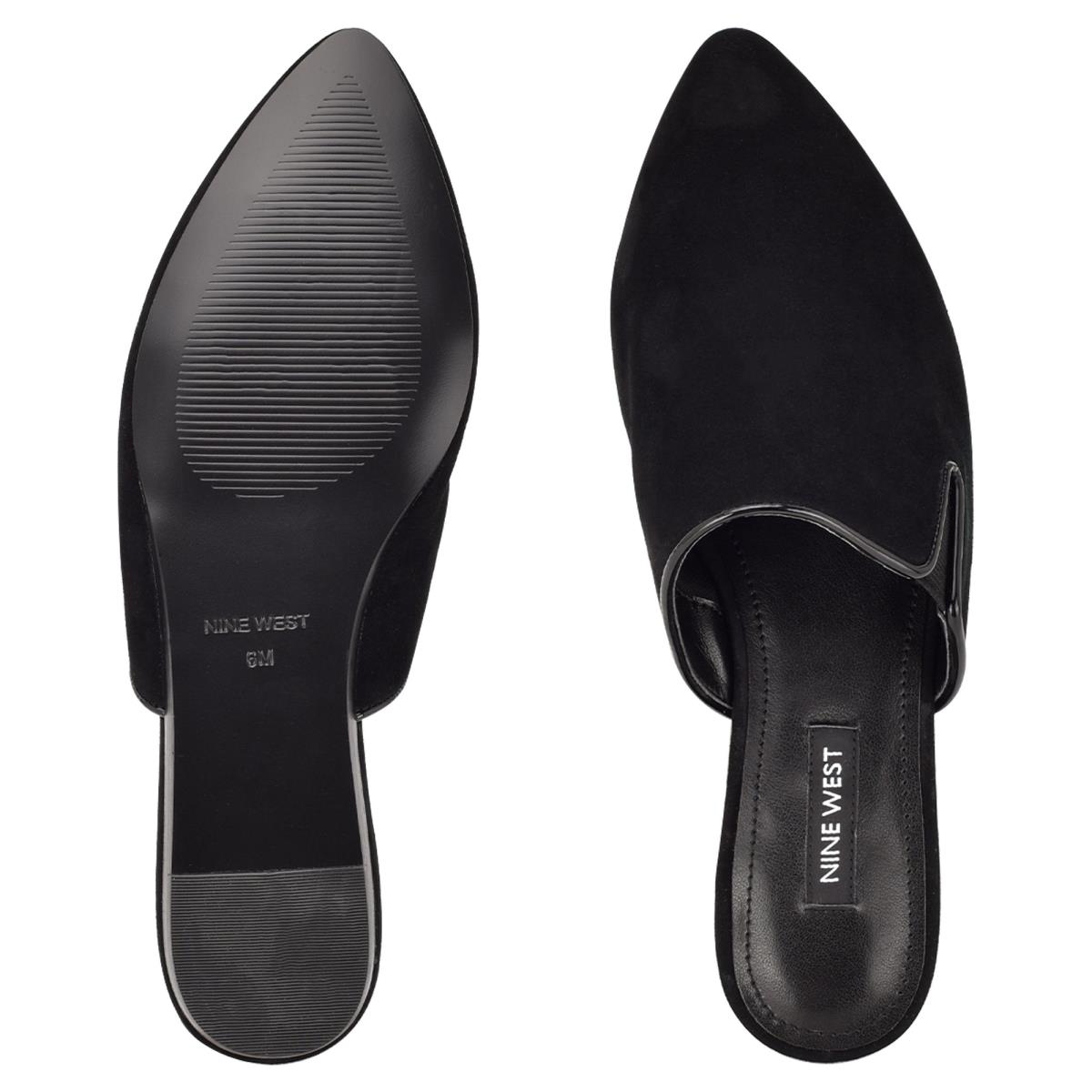 Nine West Freeda Pointy Toe Mules Black | GWBL15802