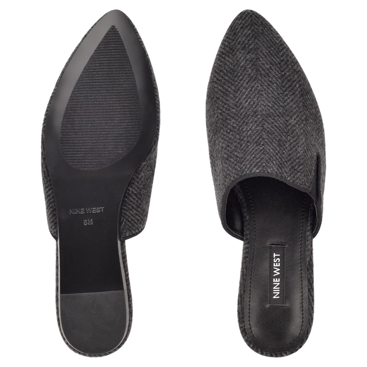 Nine West Freeda Pointy Toe Mules Grey | QNZK93605