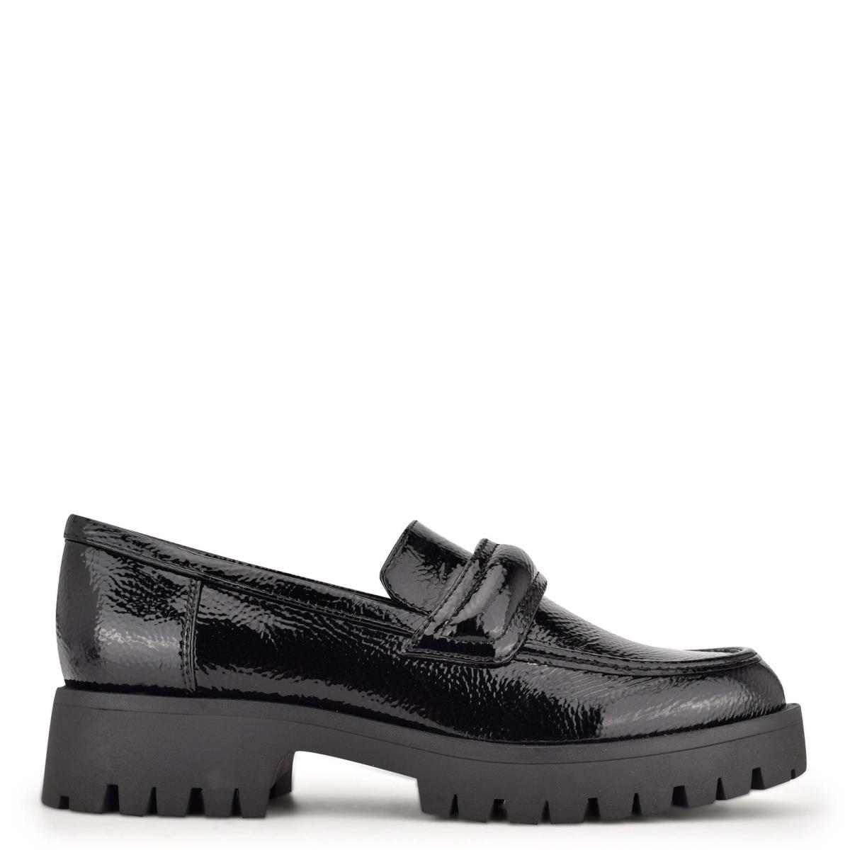 Nine West Garren Lug Sole Loafers Black | MTJS14208