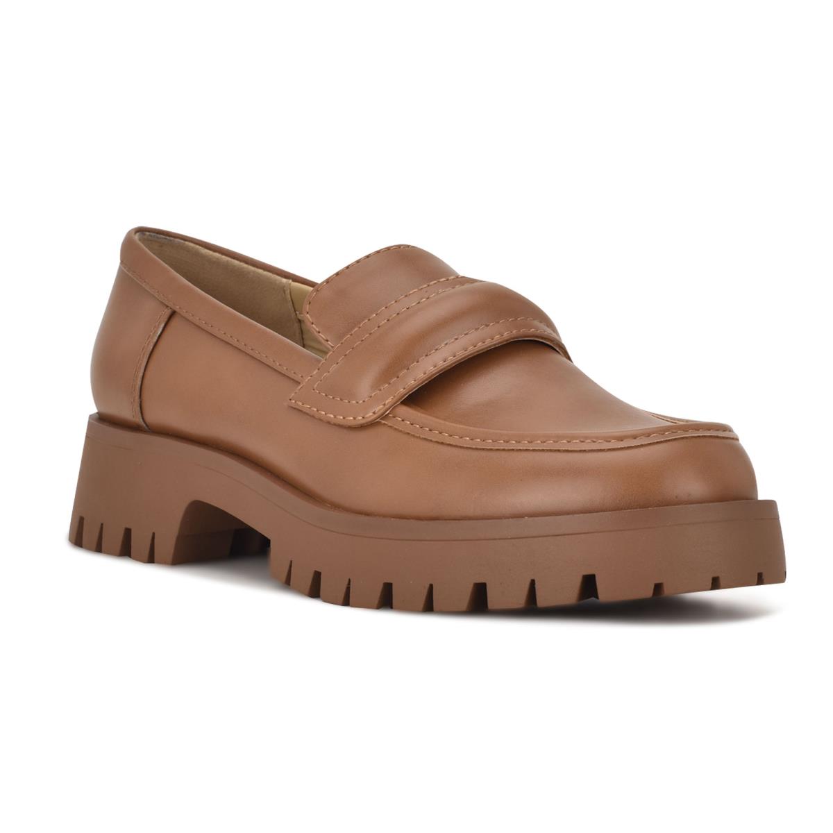 Nine West Garren Lug Sole Loafers Brown | CFQW41695