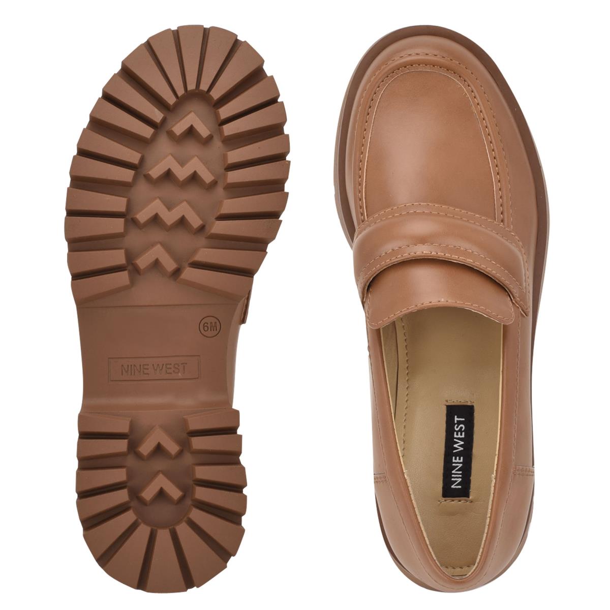 Nine West Garren Lug Sole Loafers Brown | CFQW41695