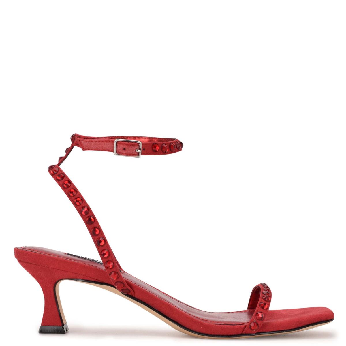 Nine West Giena Ankle Strap Dress Sandals Red | RNYB86459