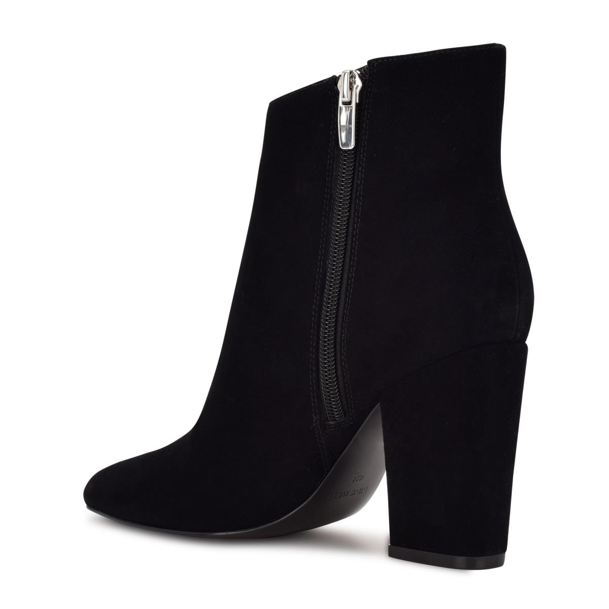 Nine West Glorya Heeled Booties Black | WEIX54098