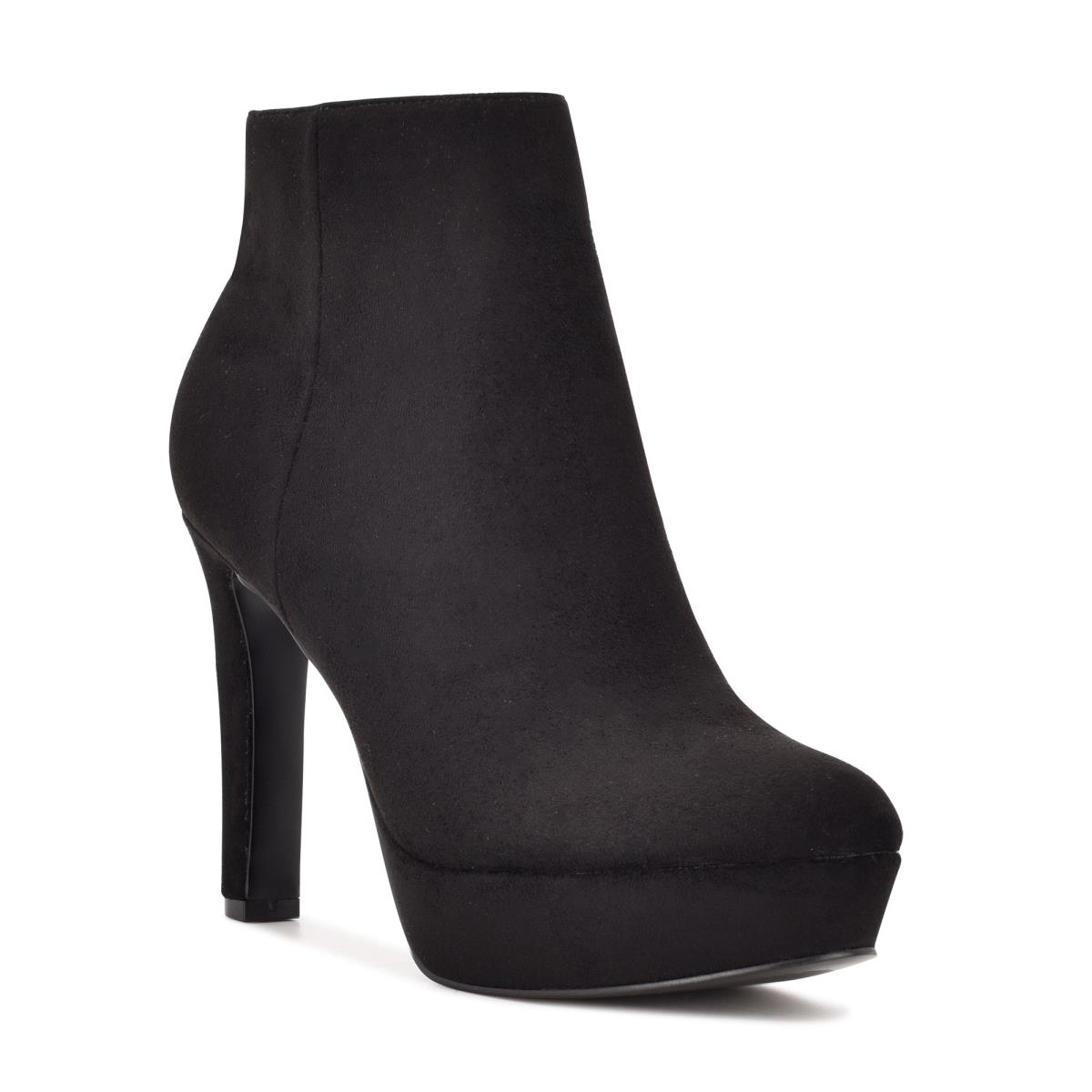 Nine West Glowup Platform Booties Black | UPTO18049