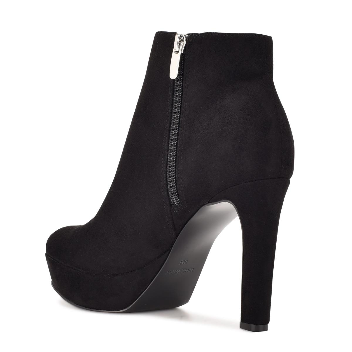 Nine West Glowup Platform Booties Black | UPTO18049