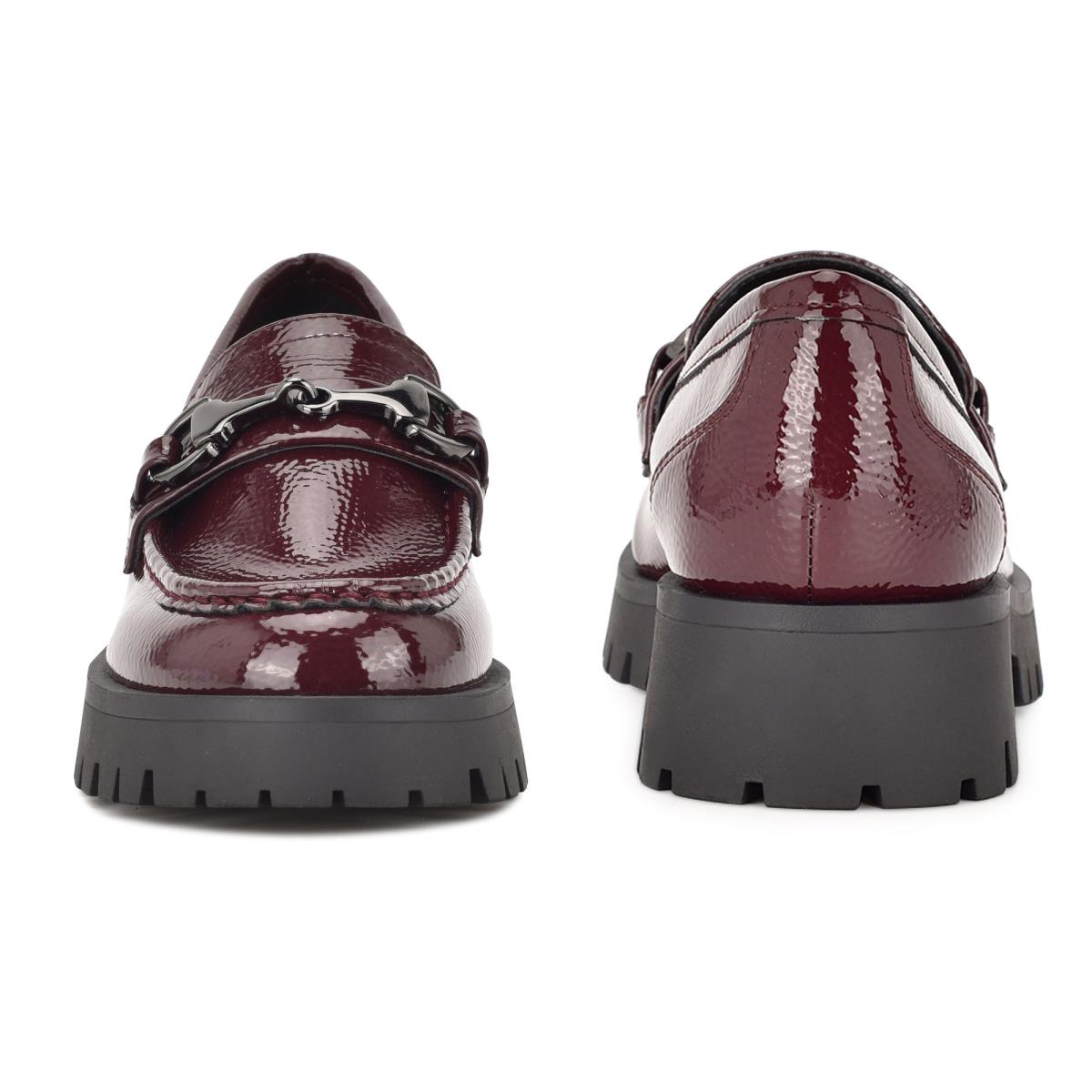 Nine West Gonehme Lug Sole Loafers Red | FINY06297