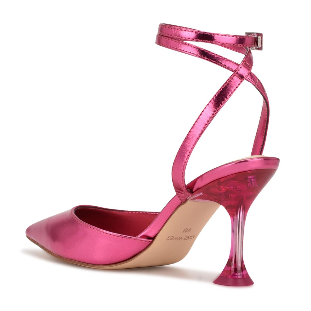 Nine West Harlowe Ankle Strap Pumps Pink | MUZN32168