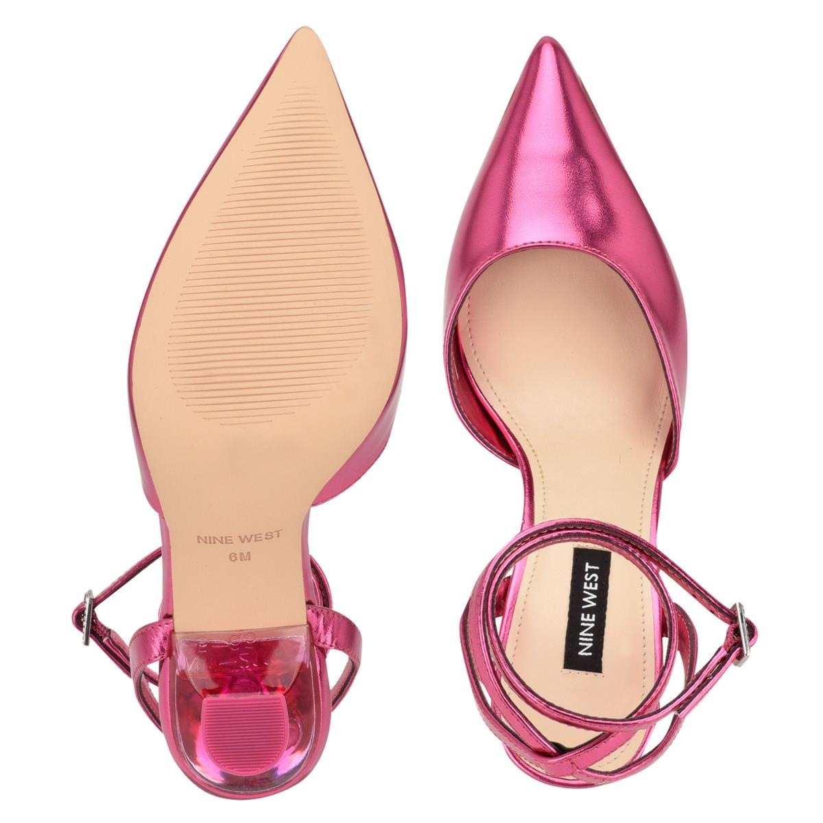 Nine West Harlowe Ankle Strap Pumps Pink | MUZN32168