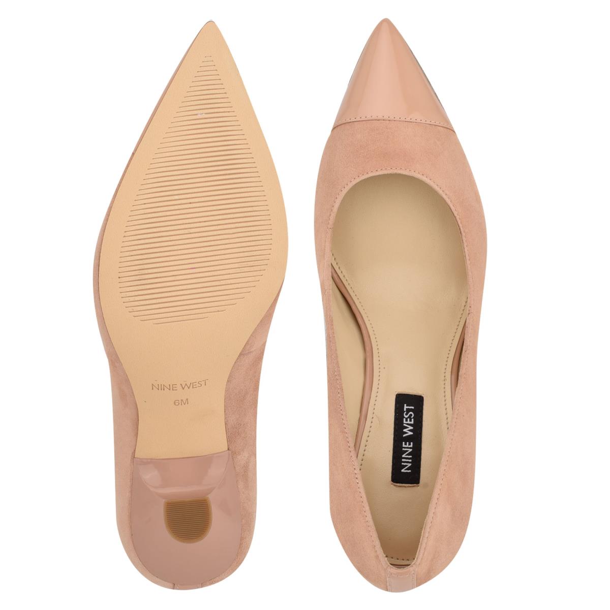 Nine West Hippa Pointy Toe Pumps Beige | VPRF27619