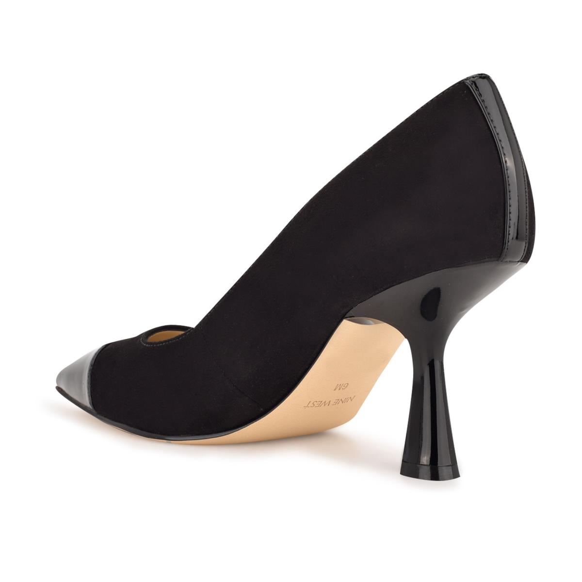 Nine West Hippa Pointy Toe Pumps Black | BRDY32485