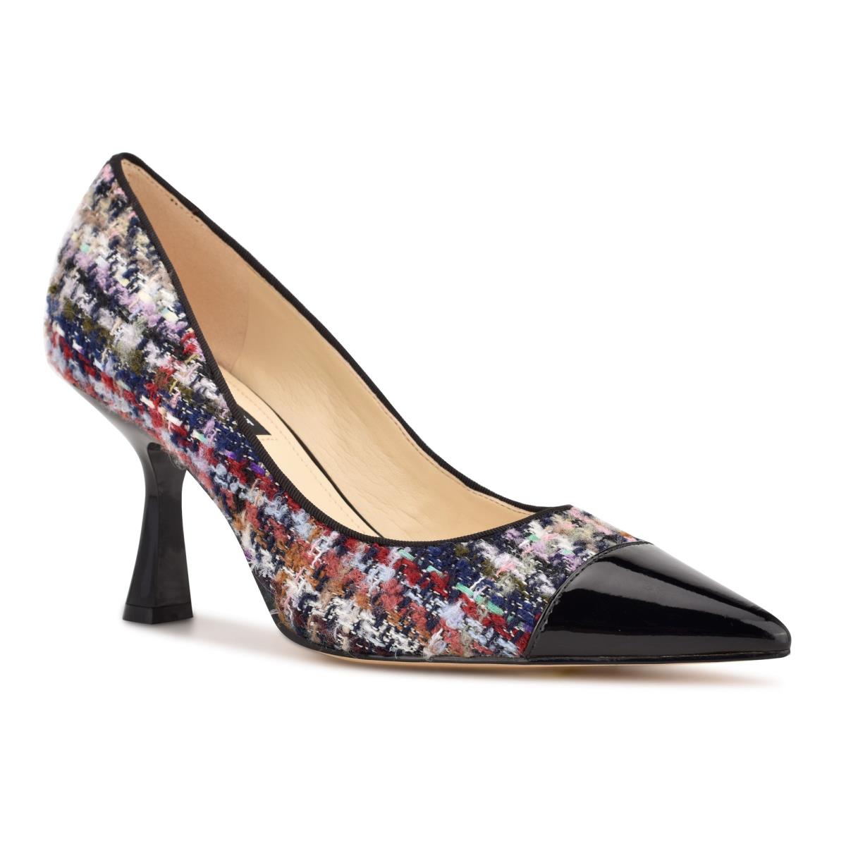 Nine West Hippa Pointy Toe Pumps Blue / Multicolor | ECDN97843