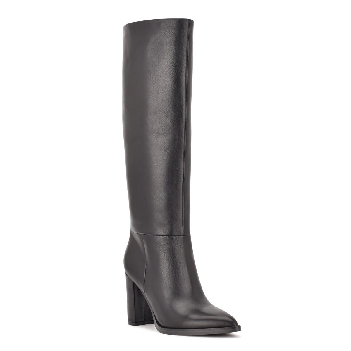 Nine West Hiya Heeled Boots Black | OIQL42395