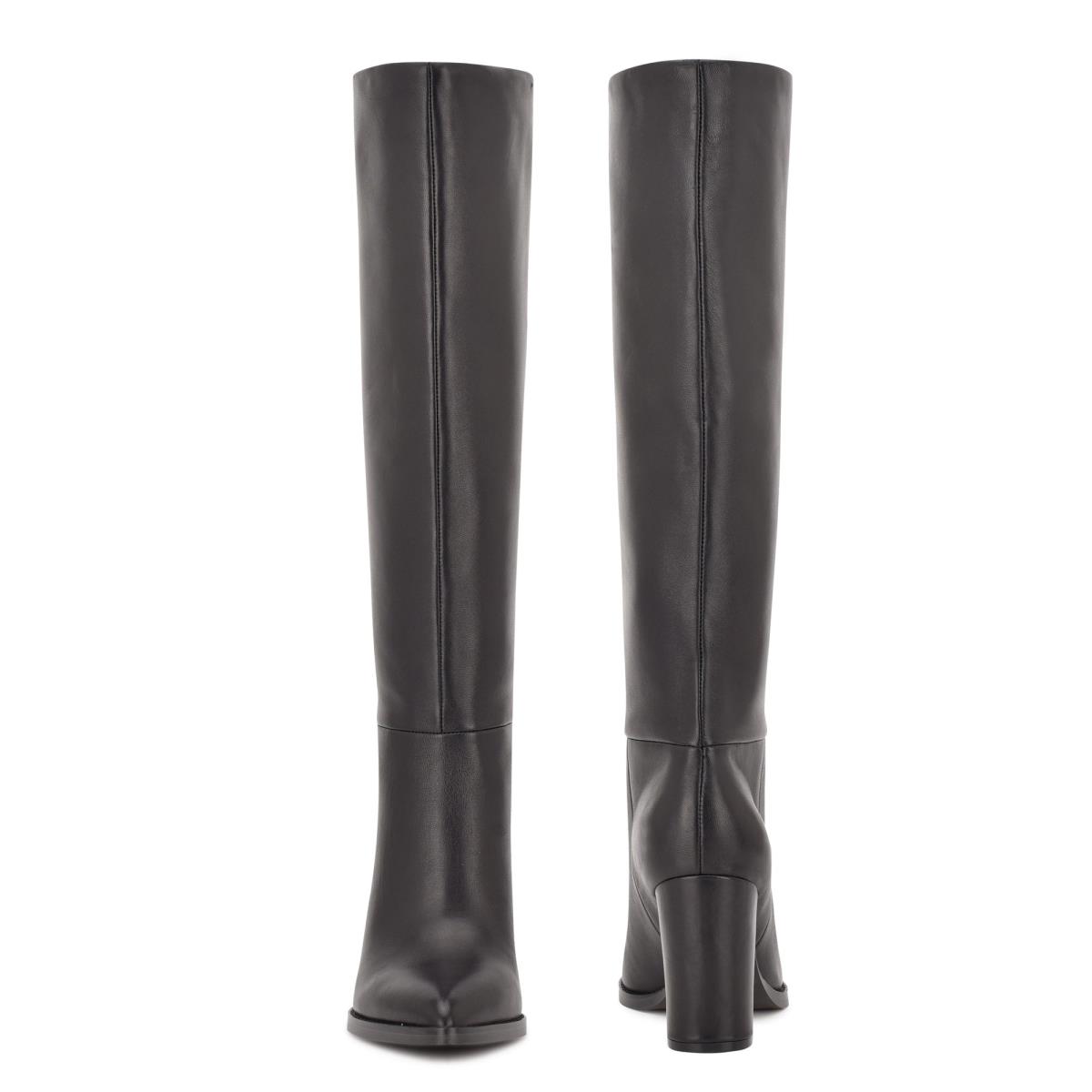 Nine West Hiya Heeled Boots Black | OIQL42395