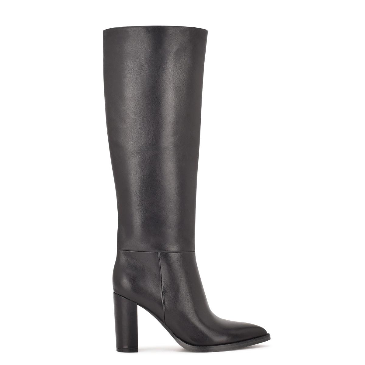 Nine West Hiya Heeled Boots Black | OIQL42395