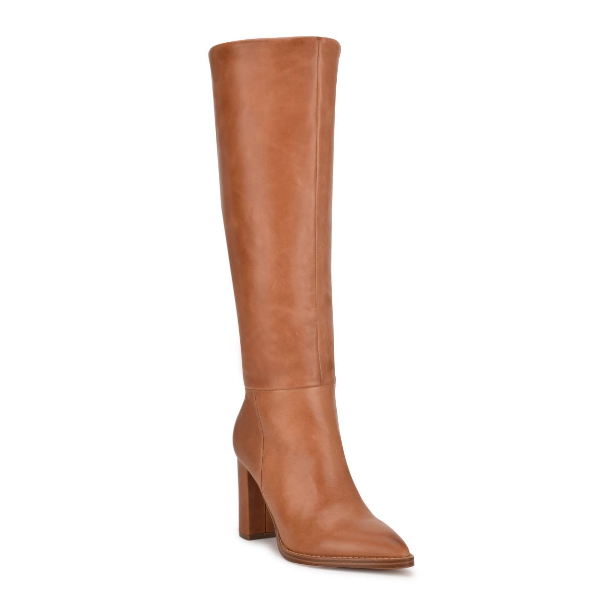 Nine West Hiya Heeled Boots Brown | RMWP84107