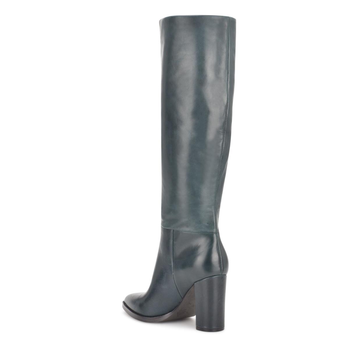 Nine West Hiya Heeled Boots Obsidian | PTKF85320