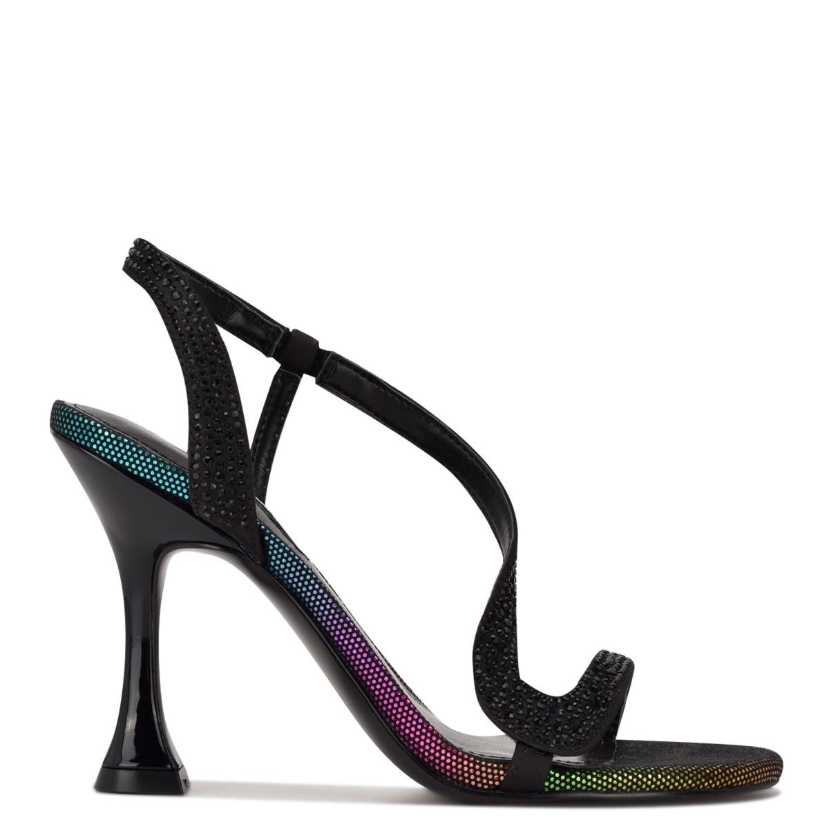 Nine West Immal Dress Sandals Black | EZOC86109