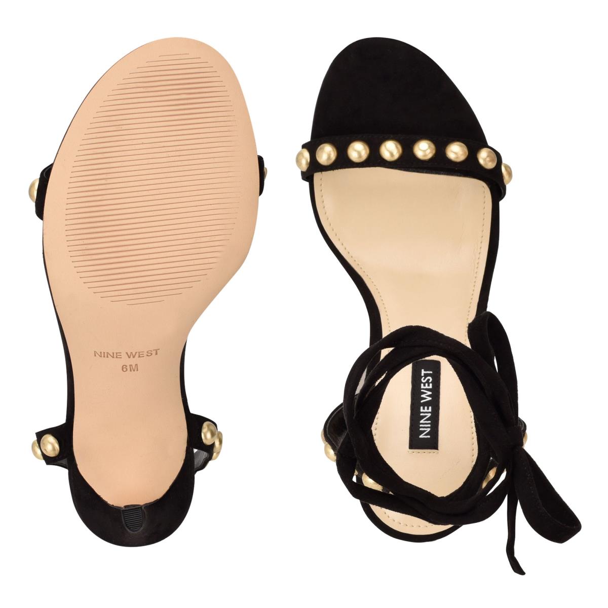 Nine West Istelle Heels Sandals Black | JNKE80596