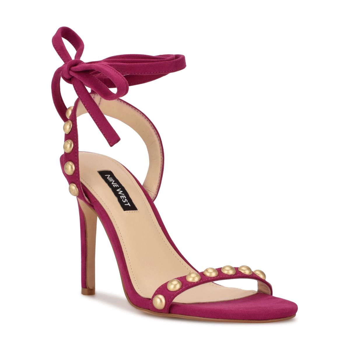 Nine West Istelle Heels Sandals Red | EAXI43257