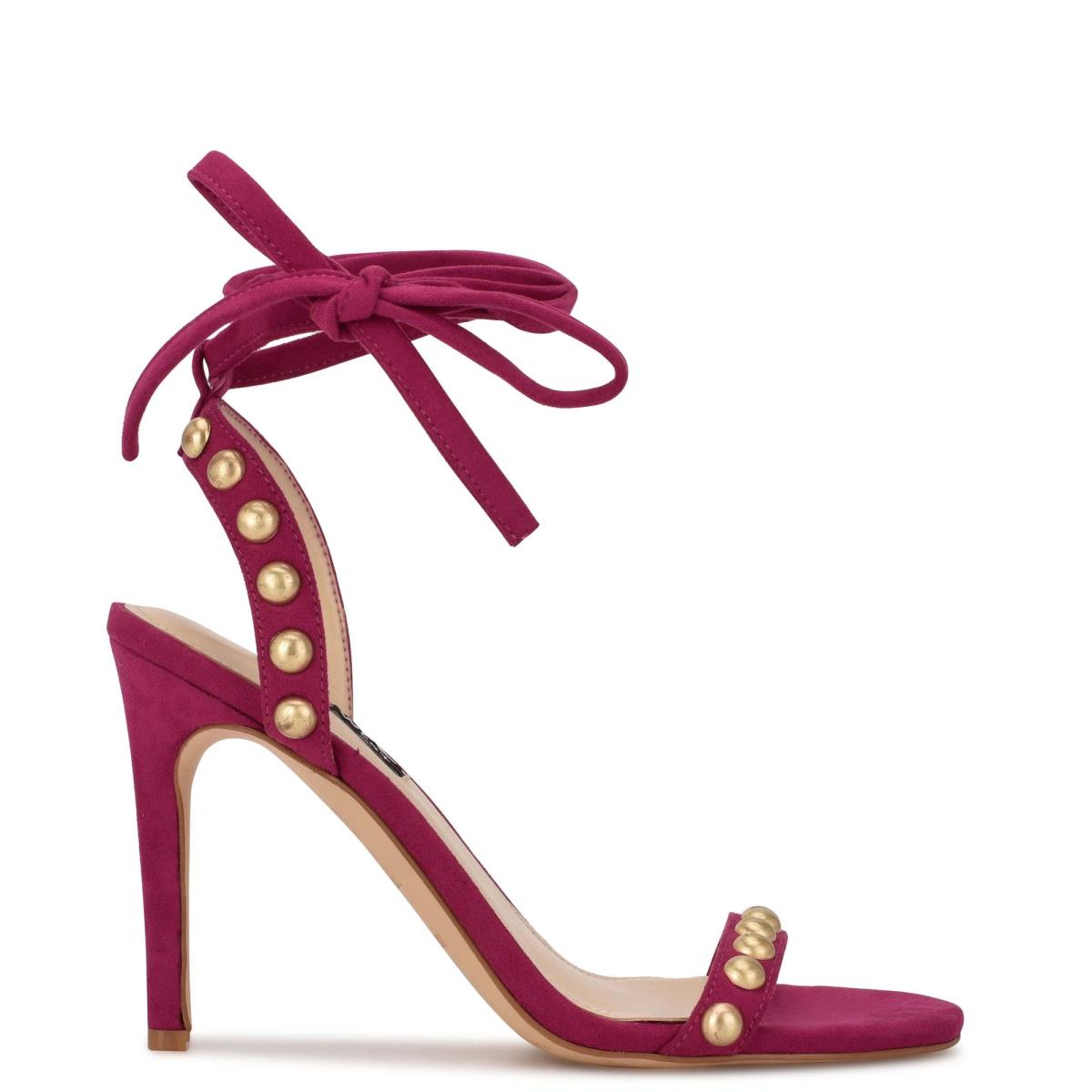 Nine West Istelle Heels Sandals Red | EAXI43257