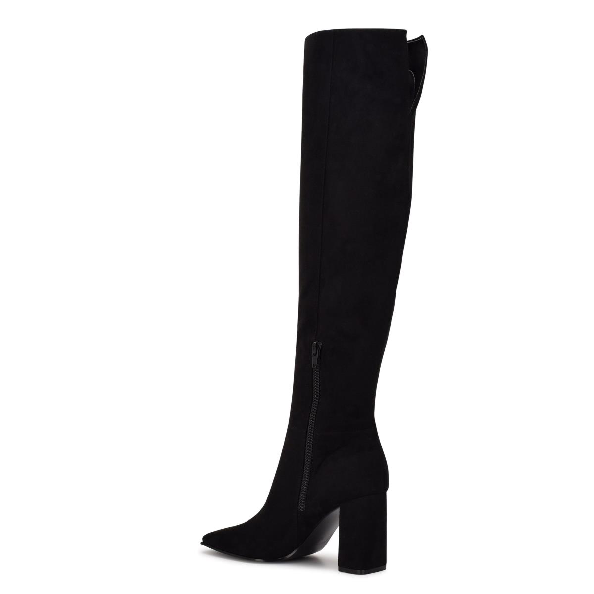 Nine West Kalida Heeled Boots Black | KFZN82769