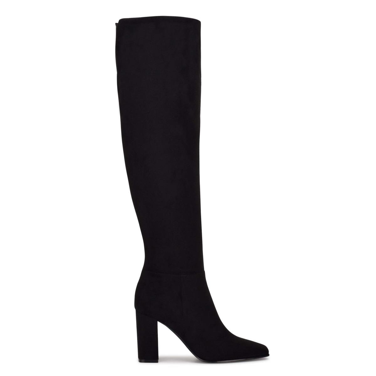 Nine West Kalida Heeled Boots Black | KFZN82769