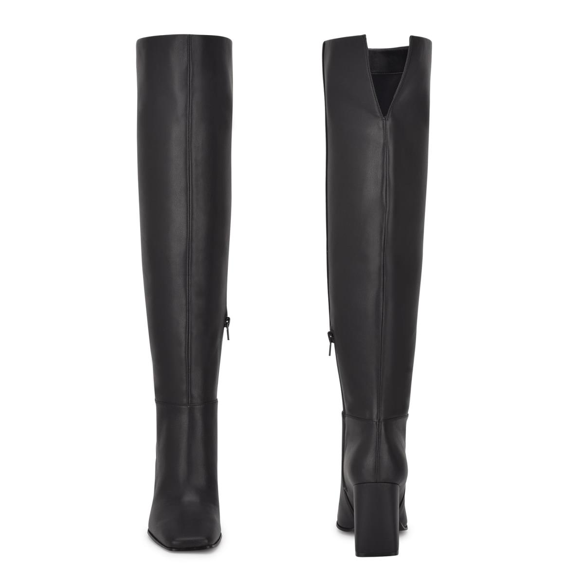 Nine West Kalida Heeled Boots Black | YPZF90623