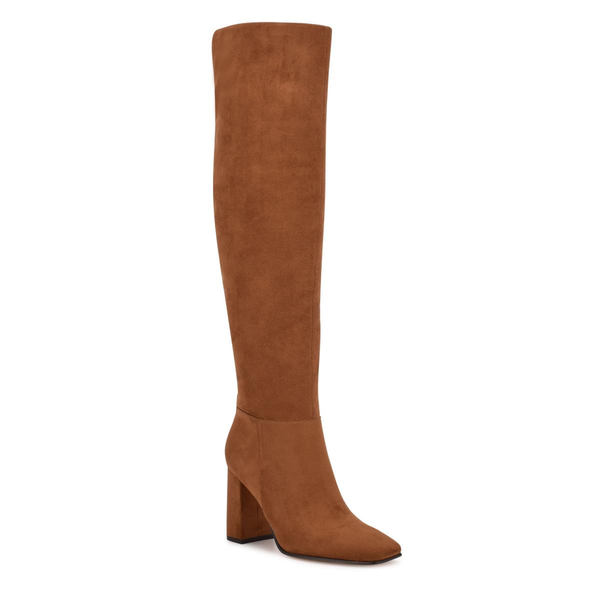 Nine West Kalida Heeled Boots Brown | AWZH59412