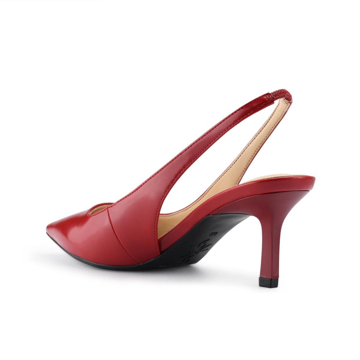 Nine West Kately 9x9 Slingback Pumps Red | YVQG06534