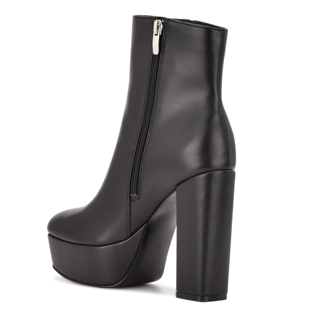 Nine West Kerri Platform Booties Black | IGXQ07359