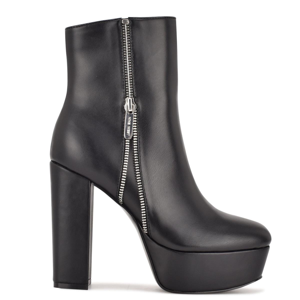 Nine West Kerri Platform Booties Black | IGXQ07359