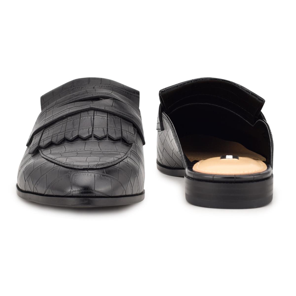 Nine West Kilts Mules Black | SDLY71026